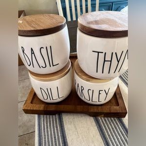 Rae Dunn Spices Jars